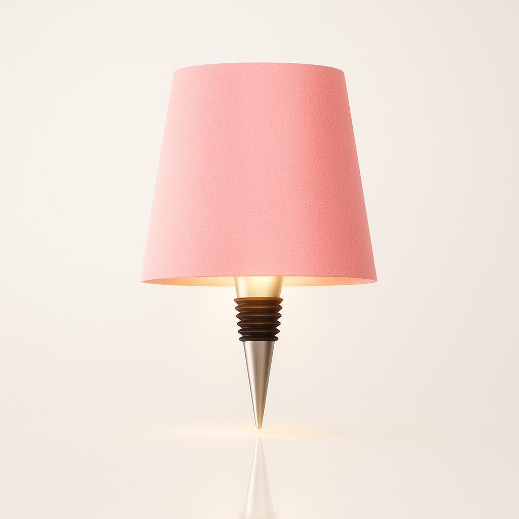 Tischlampe | Flaschenlampen Aufsatz | Kabellos dimmbar | LumiFlasche