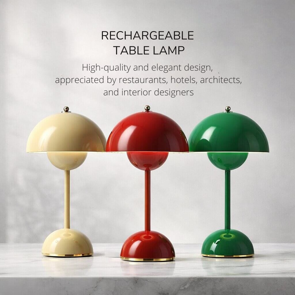 Tischlampe | Nachttischlampe | Dimmbar & Kabellos | Lumenara