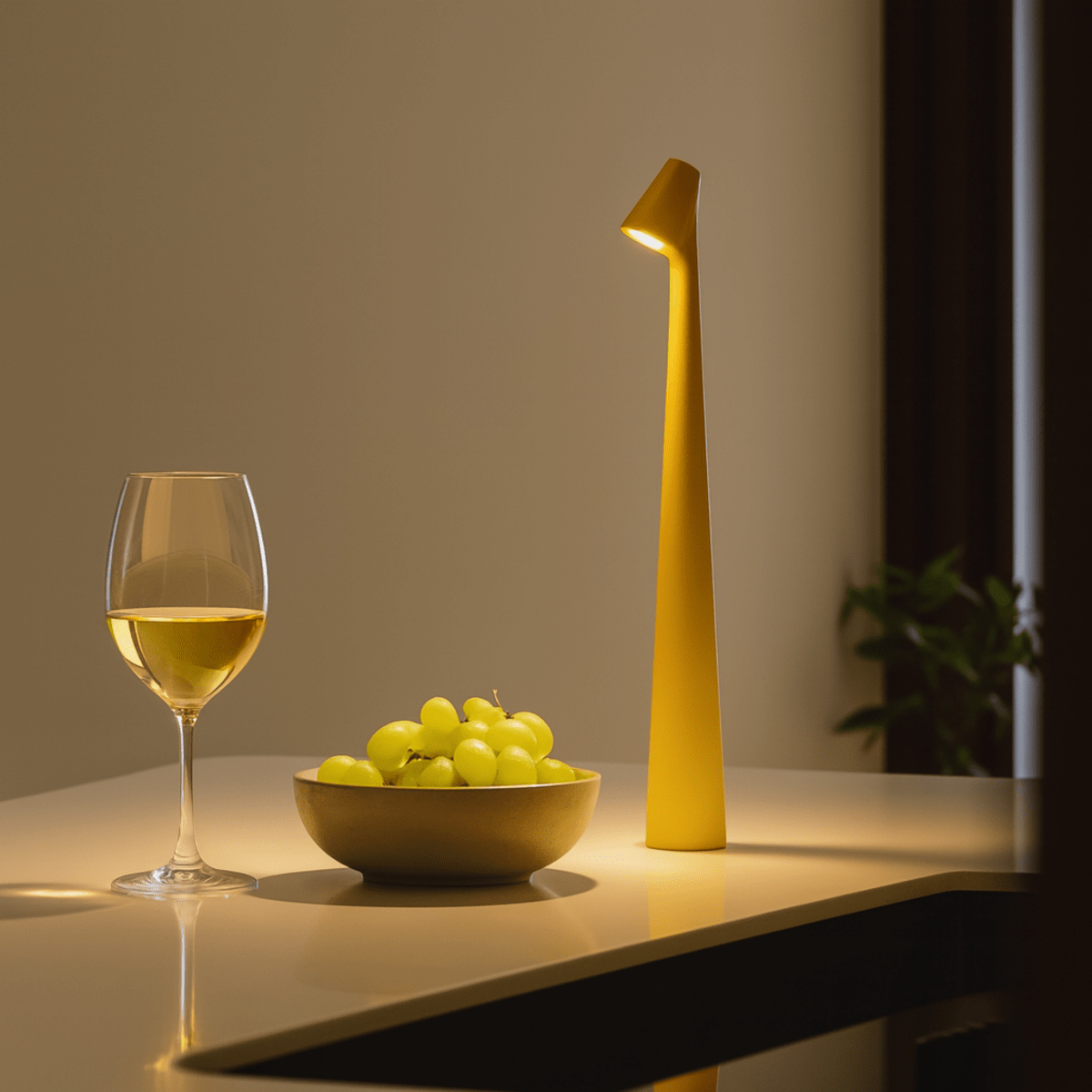 Tischlampe kabellos | Dimmbar | LED Warmweiß | GlowPort