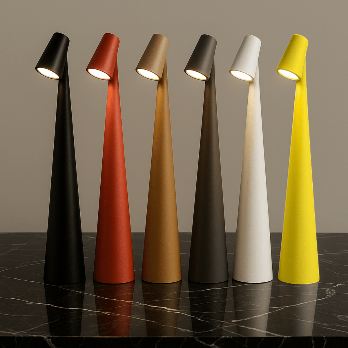 Tischlampe kabellos | Dimmbar | LED Warmweiß | GlowPort