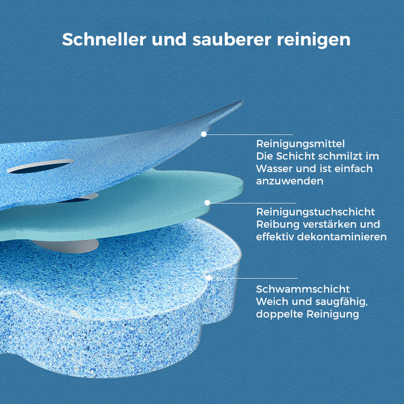 Toilettenbürste Einweg | Antibakteriell | Hygienische Schwammköpfe | CleanClick