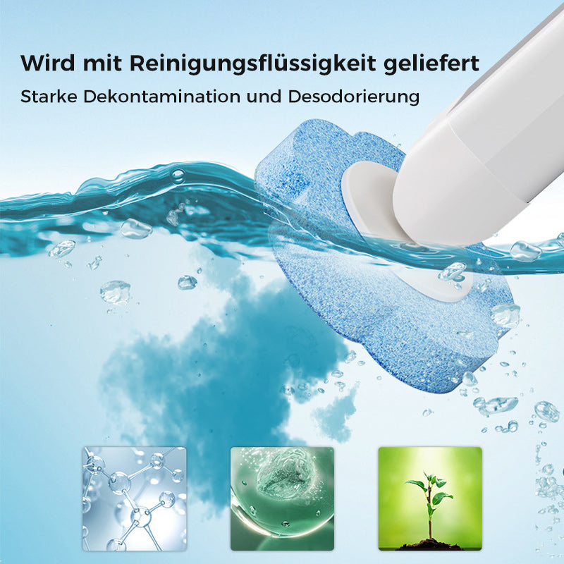 Toilettenbürste Einweg | Antibakteriell | Hygienische Schwammköpfe | CleanClick