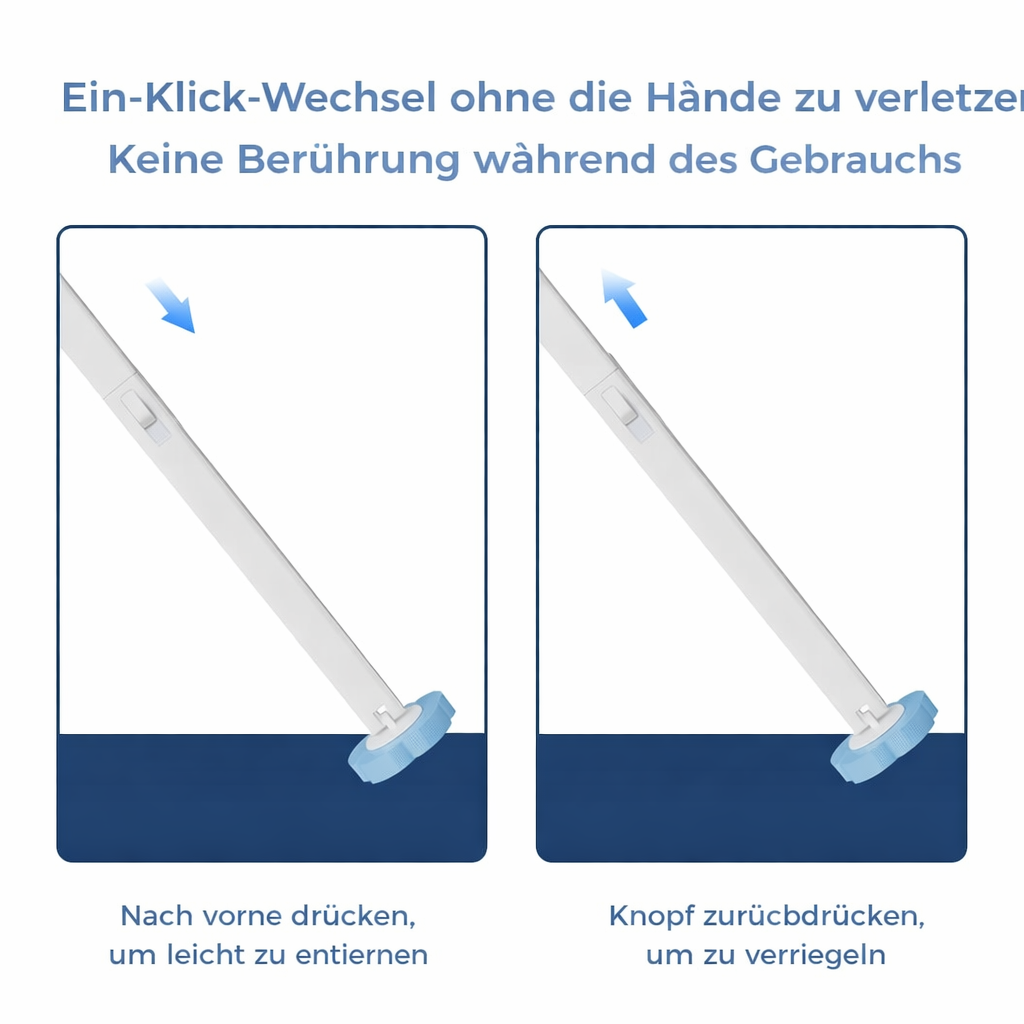 Toilettenbürste Set | Hygienische Reinigung | Einweg Reinigungssystem | CleanDrop