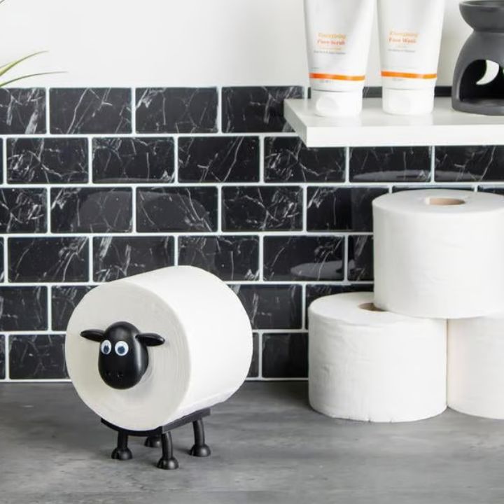 Toilettenpapierhalter | Badezimmer Deko | Freistehendes Schaf Design | Sheepy Sheets