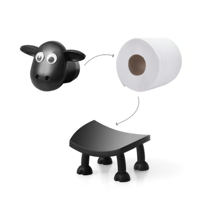 Toilettenpapierhalter | Badezimmer Deko | Freistehendes Schaf Design | Sheepy Sheets