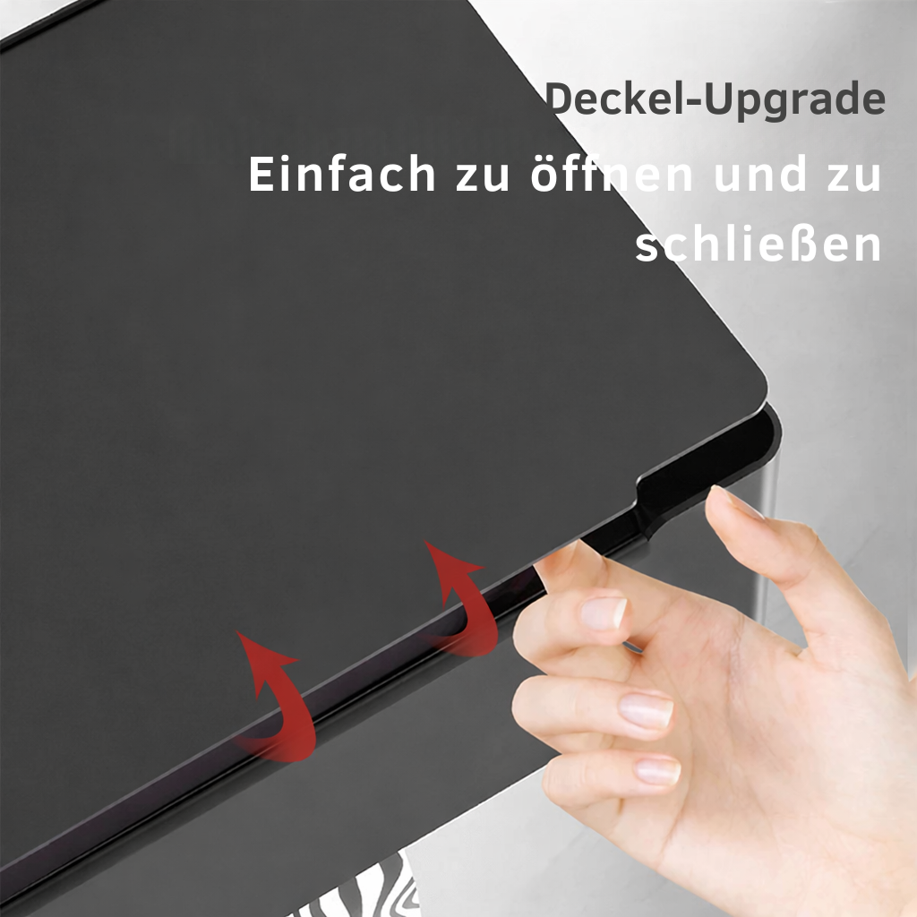 Toilettenpapierhalter | Wandhalter mit Ablage | Bohrfrei mit Box | Rolluxe