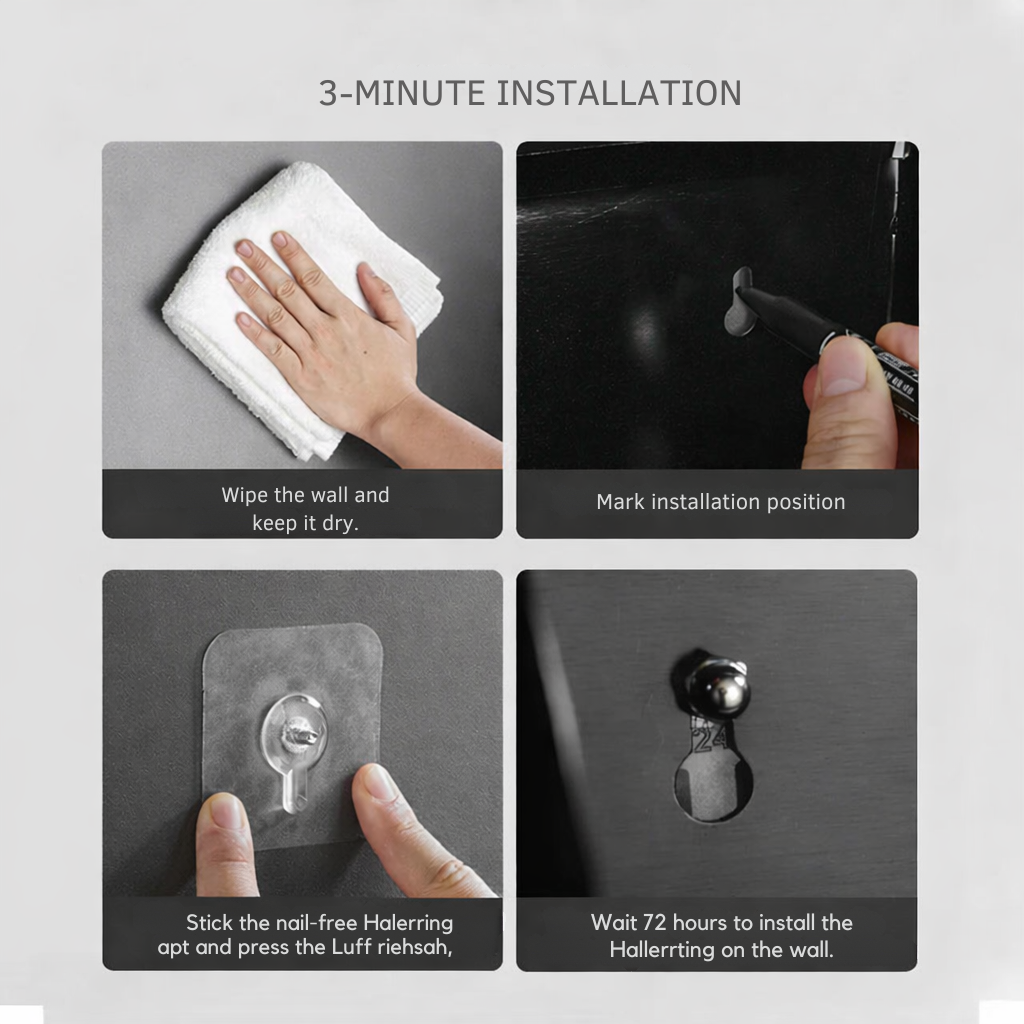 Toilettenpapierhalter | Wandhalter mit Ablage | Bohrfrei mit Box | Rolluxe