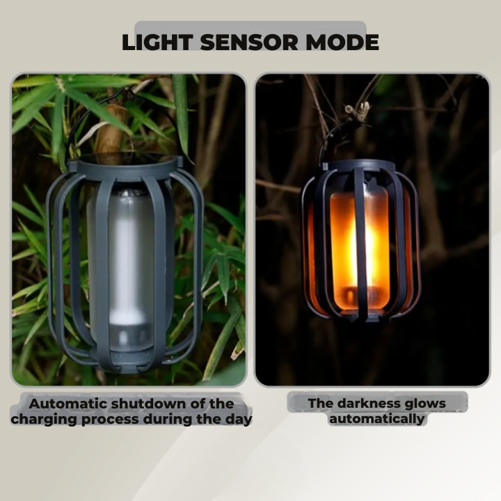 Tragbare LED-Laterne | Sanftes Licht | Stehend oder Hängend | CampGlow