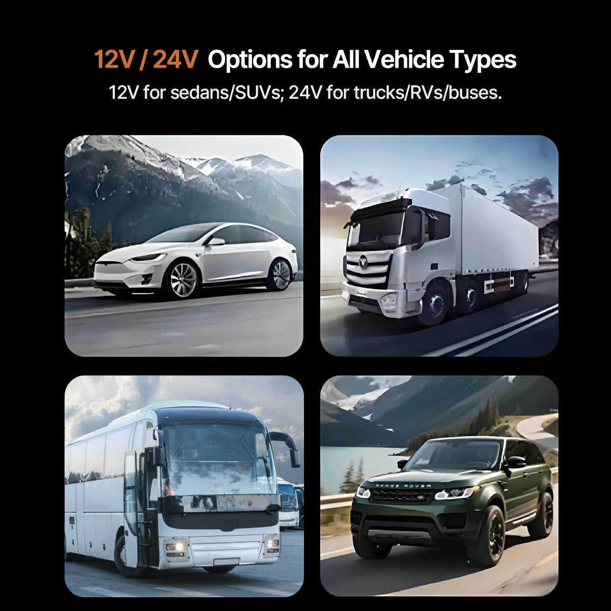 Tragbarer Auto-Heizlüfter 12V/24V | Schnelle Enteisung in 1 Sekunde | 360° drehbar für gezielte Wärmeverteilung 8