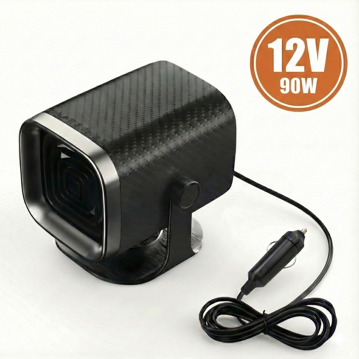 Tragbarer Auto-Heizlüfter 12V/24V | Schnelle Enteisung in 1 Sekunde | 360° drehbar für gezielte Wärmeverteilung 1
