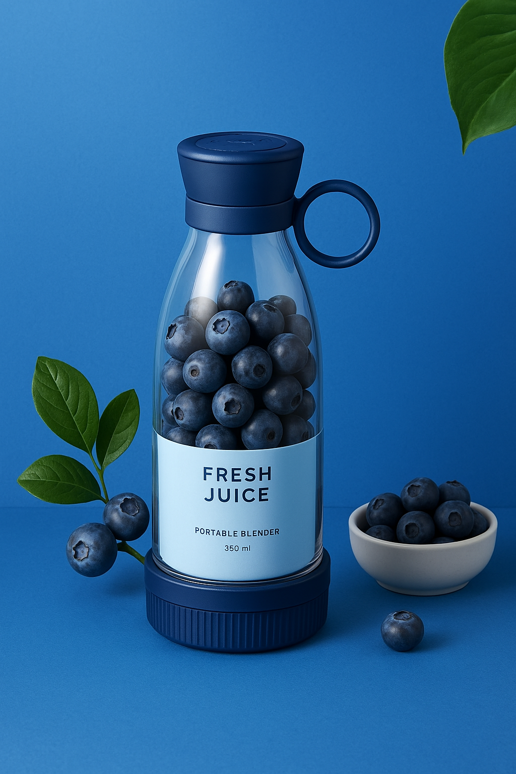 Tragbarer Mixer | Kabellos & Wiederaufladbar | 4-Klingen Power | BlendGo