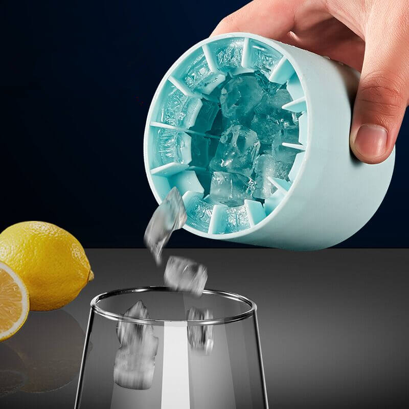 Bærbar silikon-isbitform | Mattrygg silikon og ABS | Frostcup