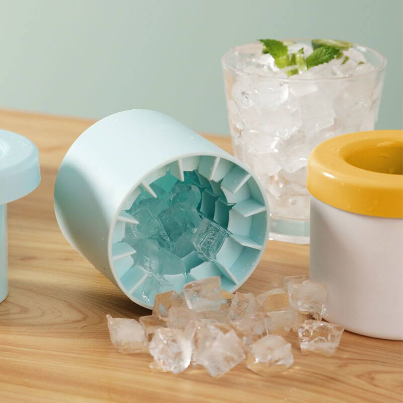 Bærbar silikon-isbitform | Mattrygg silikon og ABS | Frostcup