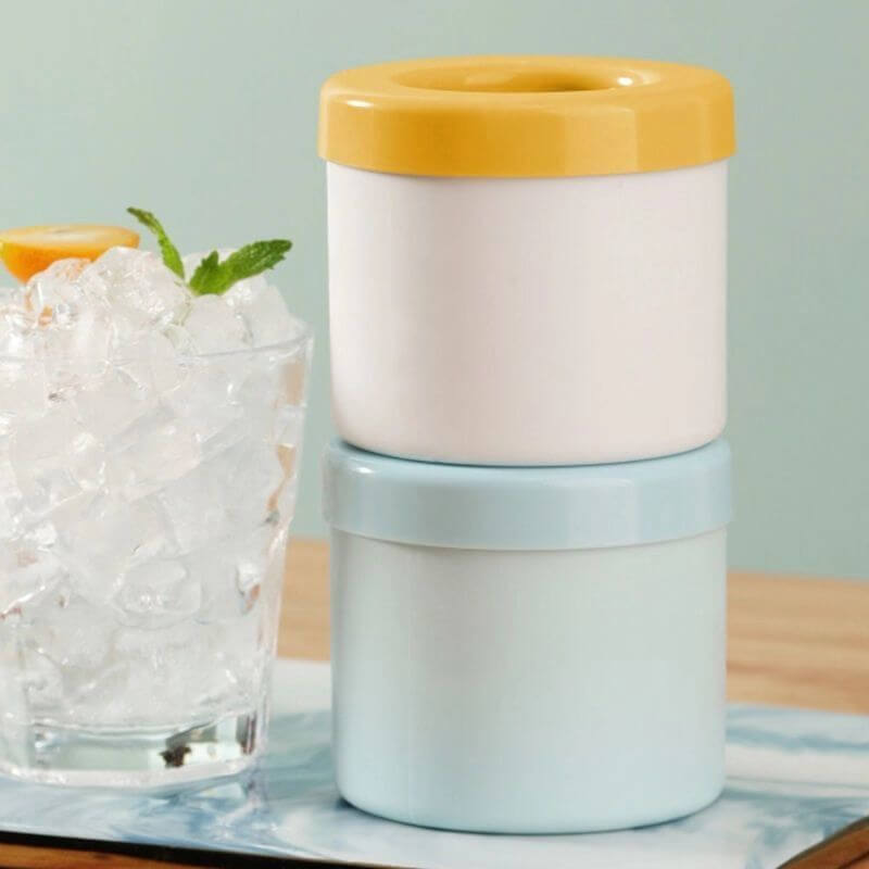 Bærbar silikon-isbitform | Mattrygg silikon og ABS | Frostcup