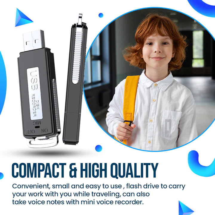 USB Sprachrekorder | Getarntes Design | Rauschunterdrückung | BullySpy