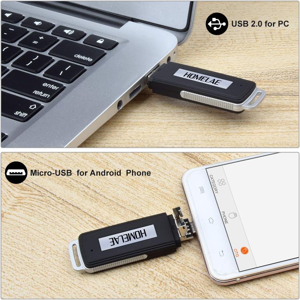USB Sprachrekorder für Interviews & Vorlesungen | Rauschunterdrückung | RecordMate
