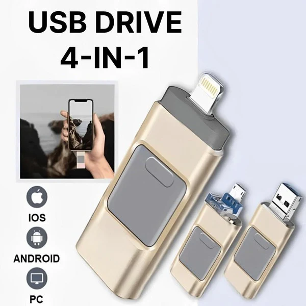 USB Stick für iPhone und Android | 32GB Dual-Anschluss, USB-A und Lightning/USB-C | Offline Backup ohne Cloud-Dienst 6