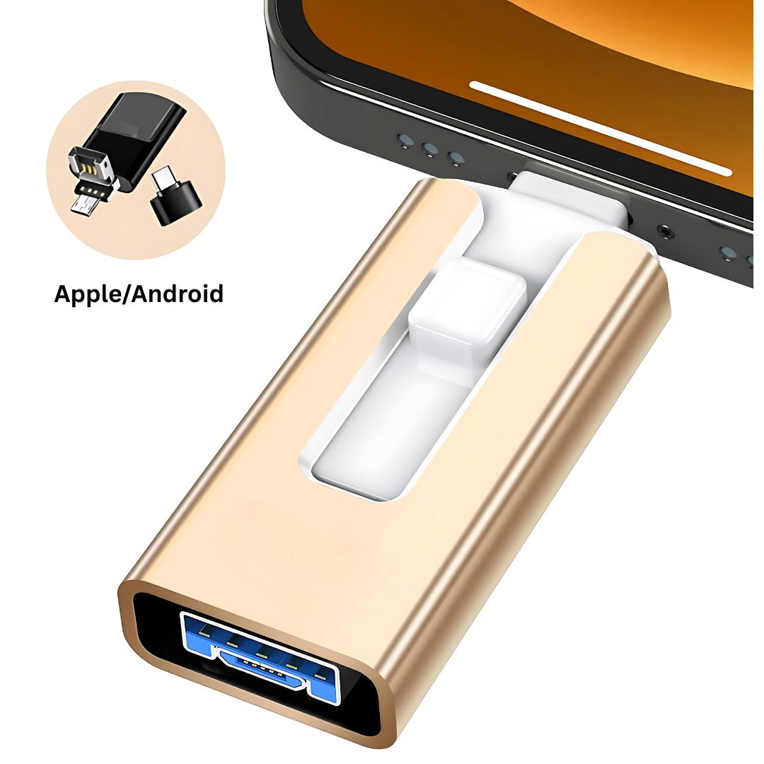 USB Stick | Extra Lagerraum | Multi Anschluss Datentransfer | SnapStick