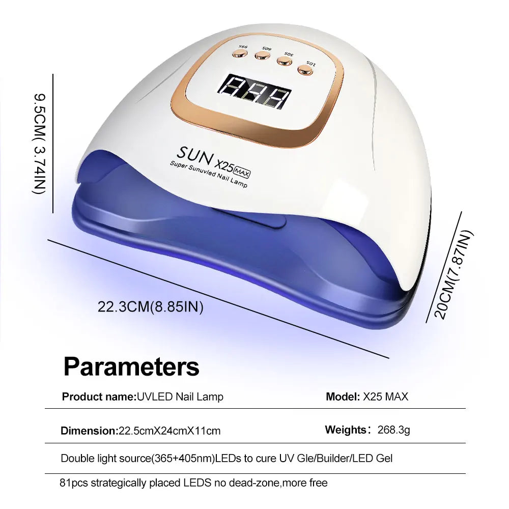 UV/LED-Nagellampe | Schnelles gleichmäßiges Aushärten | Timer Sensor | GelSpark