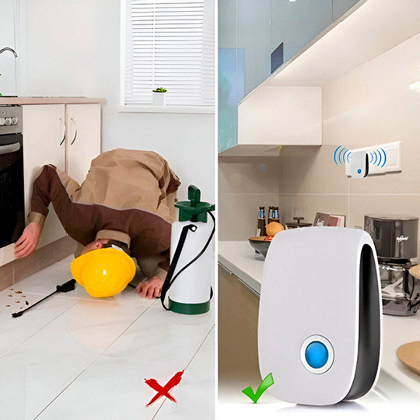 Ultraschall Schädlingsvertreiber | Chemiefrei & Sicher | 100 m² Reichweite | PestWave