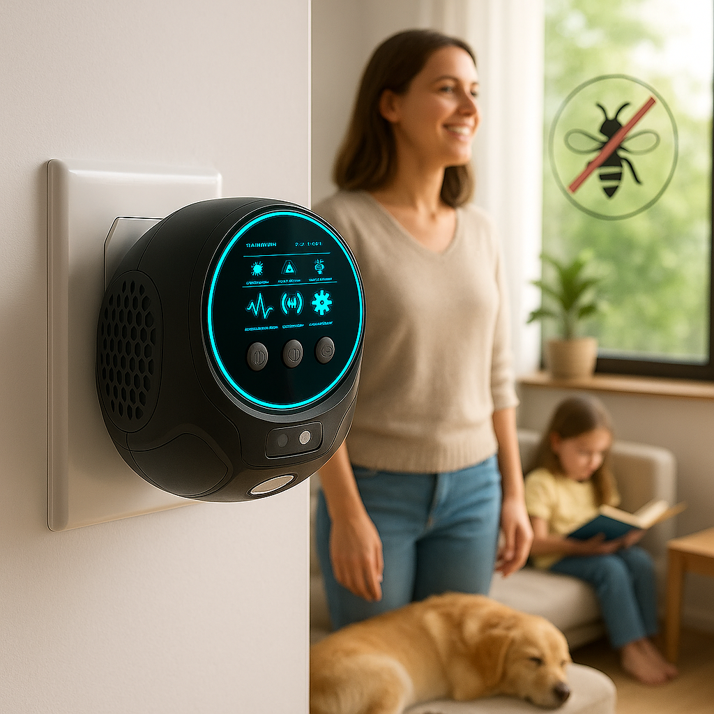 Ultraschall Wespen | Insektenvertreiber | 360° für Haus & Terrasse | SonicShield