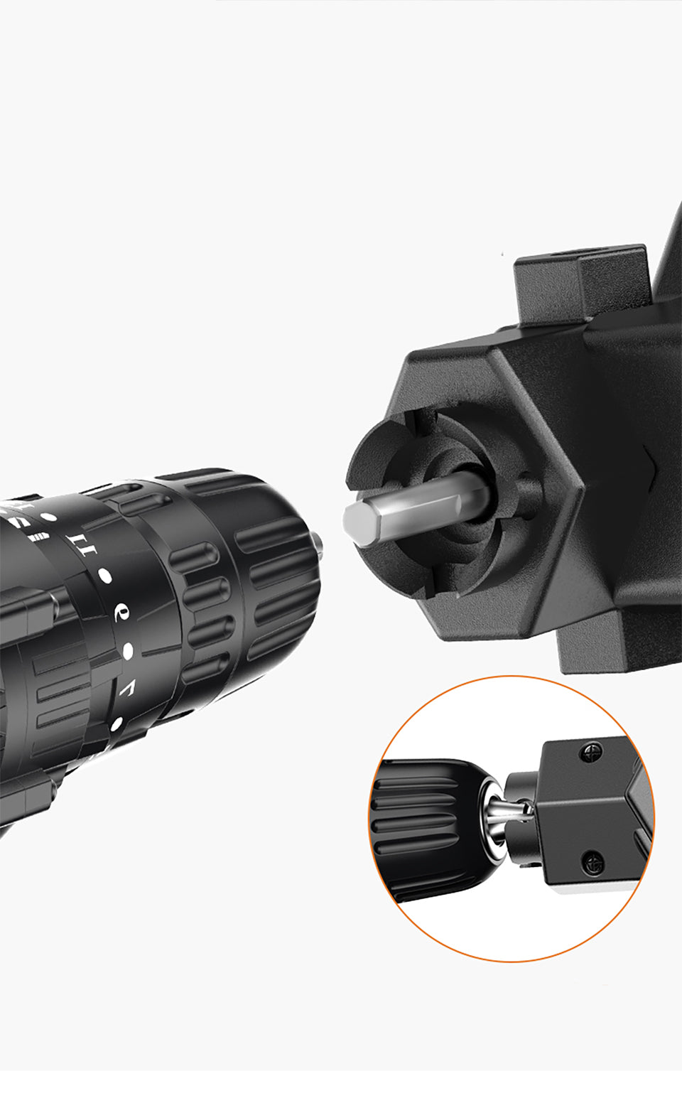 Universal-Kettensägen-Bohraufsatz | Für Bohrmaschine ab 2500 U/min | Wolframstahl-Kette | DrillSaw