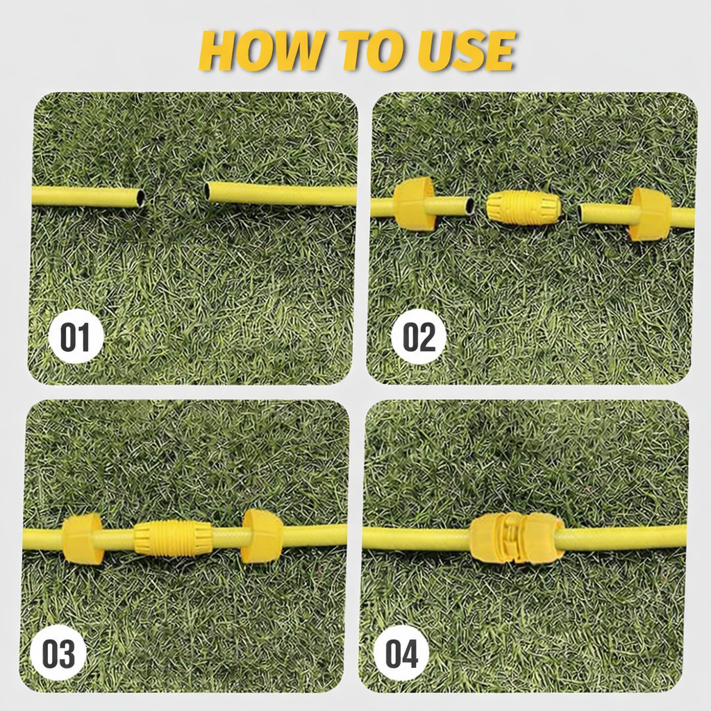 Uniwersalny łącznik do węży | Uszczelka zapobiegająca wyciekom | Uniwersalny do nawadniania ogrodu | FlowSnap