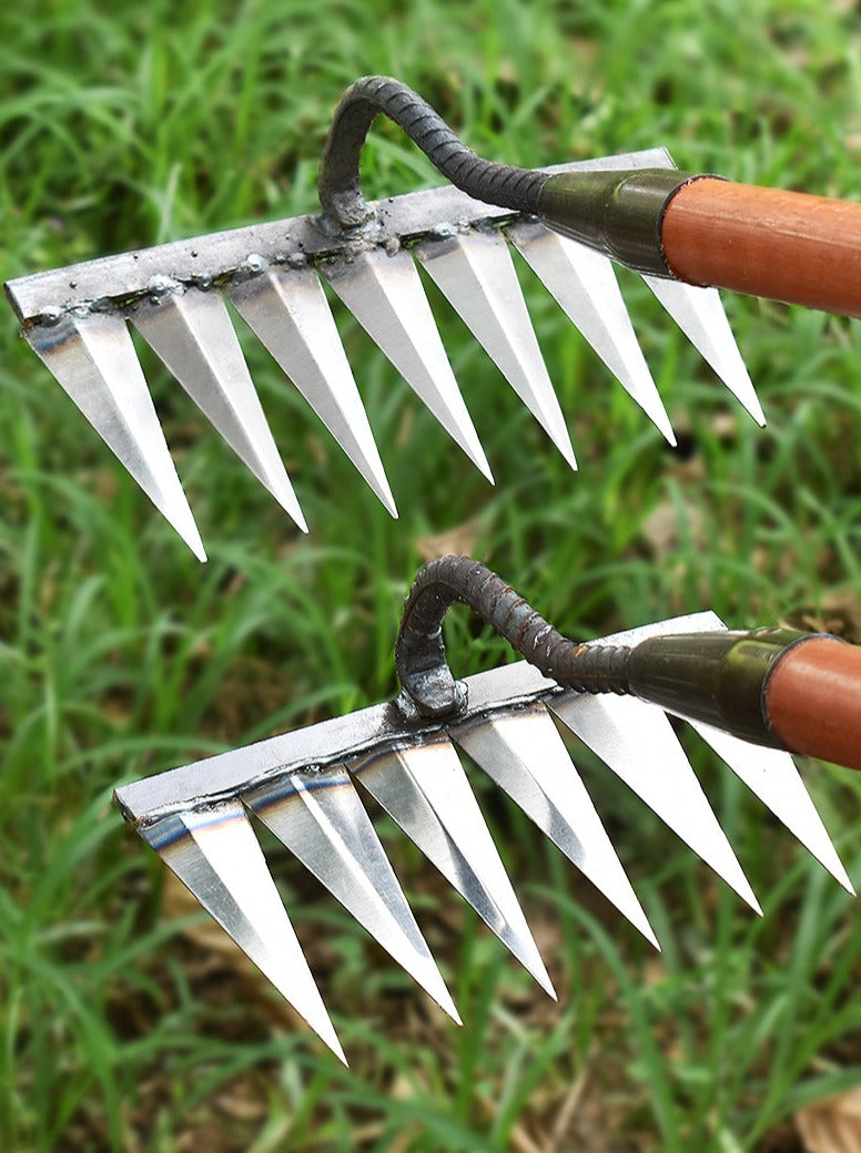 Odplevelovač z železa | Ocelové hrábě | Provzdušnění půdy a odstraňování plevele | IronTine