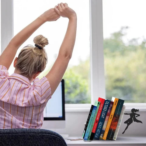Reggilibri magnetici da supereroe | Mantengono diversi libri in posizione verticale | Effetto sospeso come decorazione | FloatRead