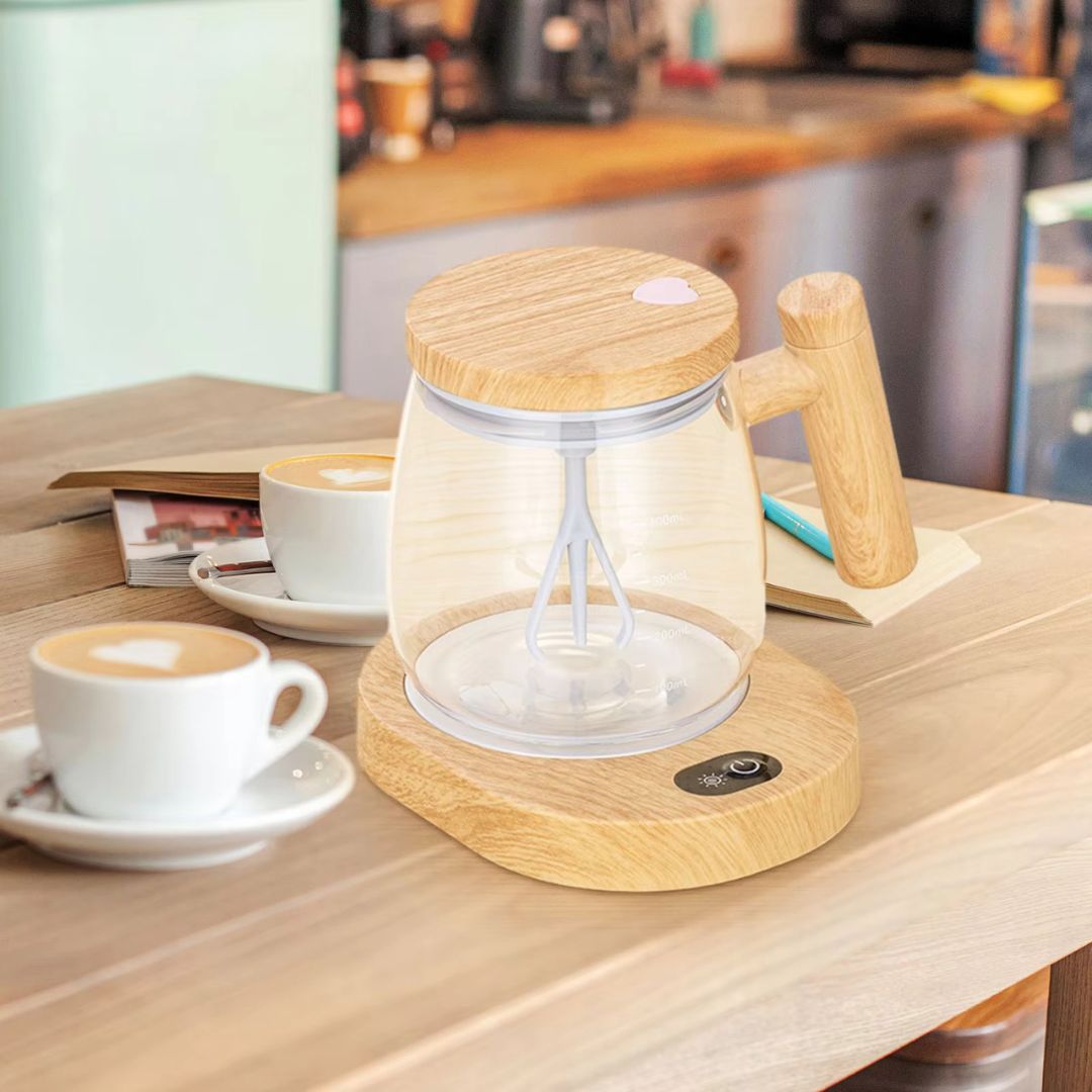 2in1 Mixer Tasse aus Holz