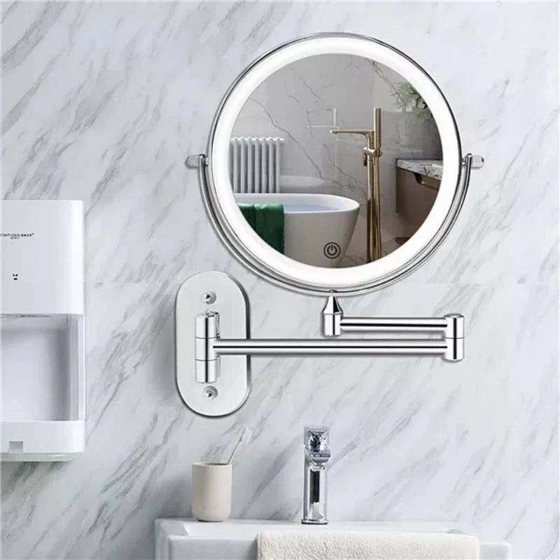 Espejo de maquillaje LED | Iluminado | Ampliación y soporte de pared | LumiMirror