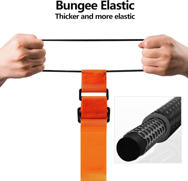 Verstellbarer Gepäckgurt robust elastisch mit Koffergriff-Befestigung 4