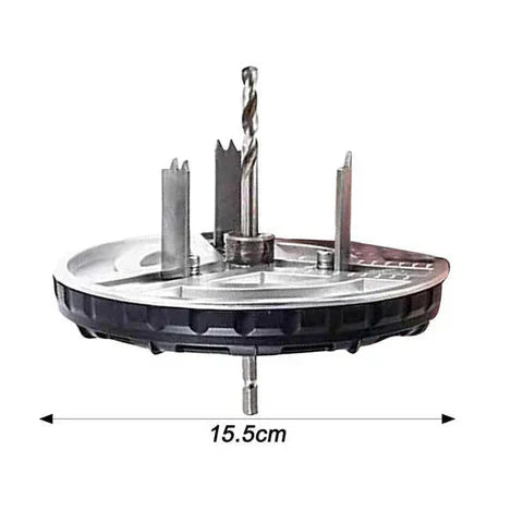 Verstellbarer Kreisschneider-Bohraufsatz | Verstellbarer Lochschneider | Saubere Schnitte | DrillForm