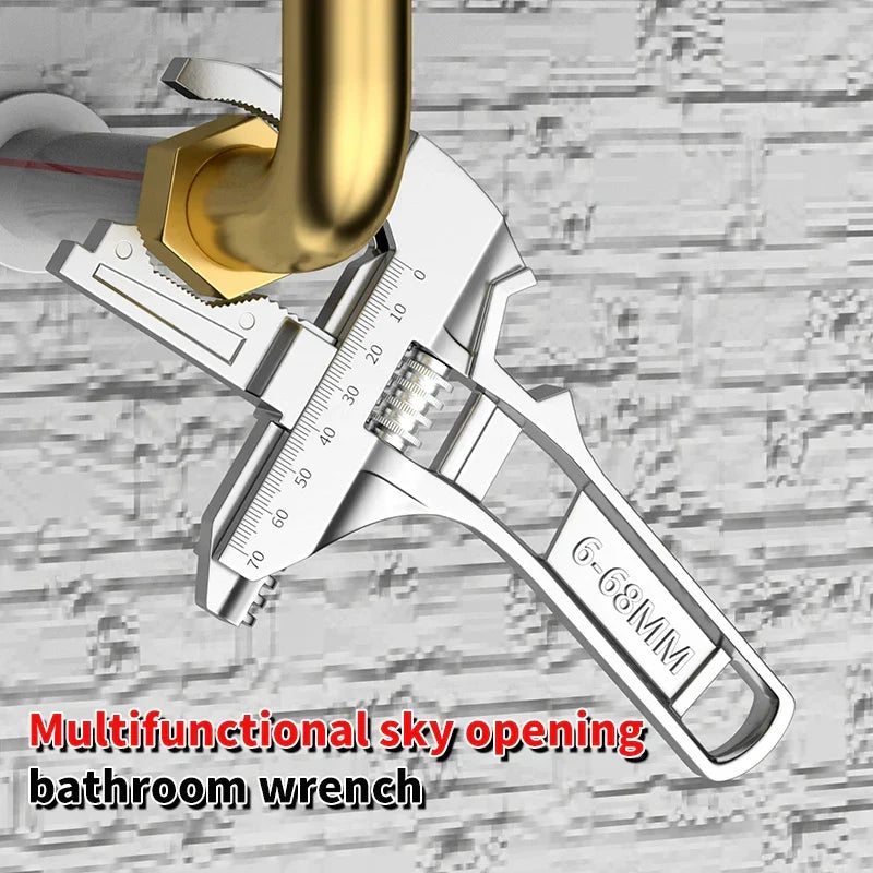 Verstellbarer Schraubenschlüssel Aluminium Universal mit großer Öffnung 5