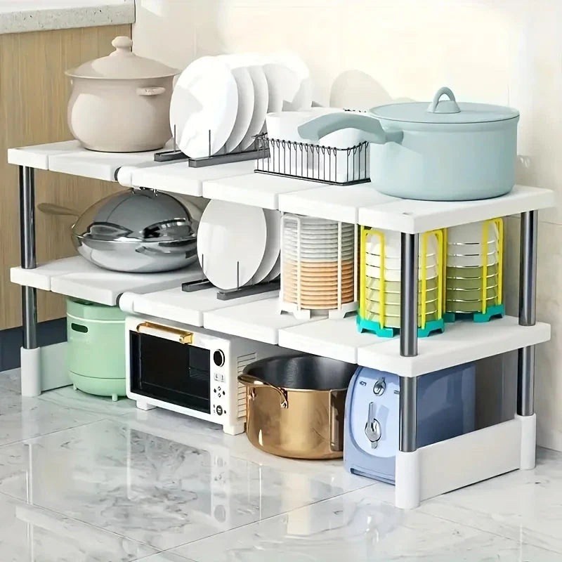 Verstellbares Unterschrank-Regal | Breite flexibel einstellbar | Schnell zu Installieren | SinkSmart