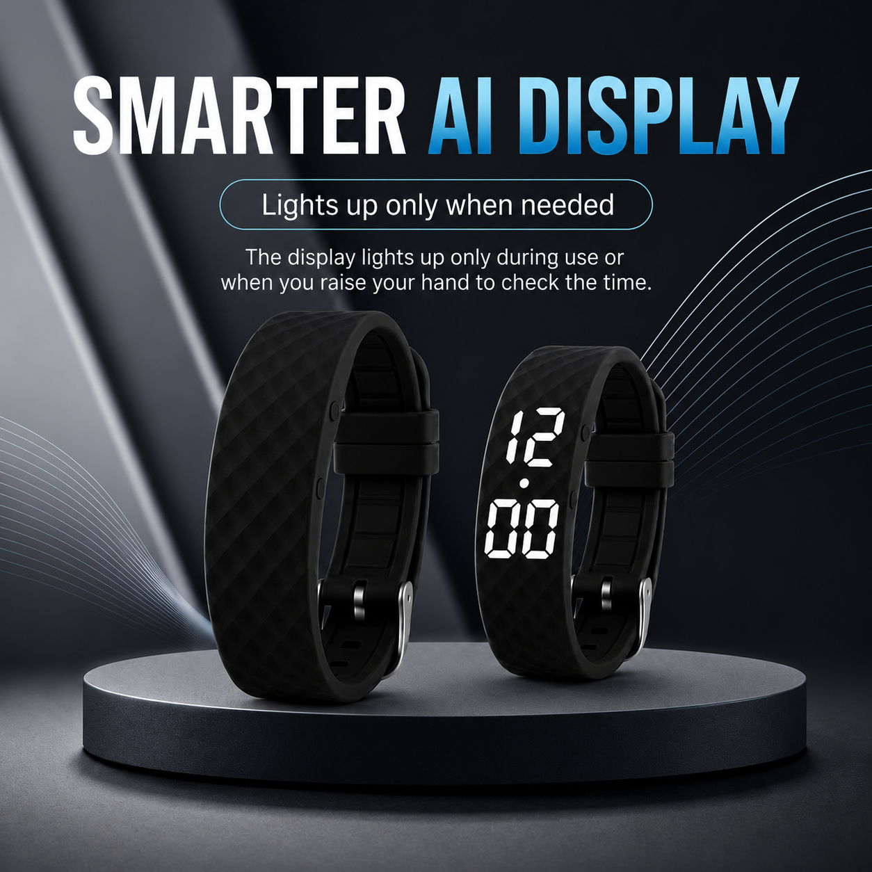 Vibrationswecker Armband | LED-Display | Ideal für Partner & Schichtdienst | SilentWake