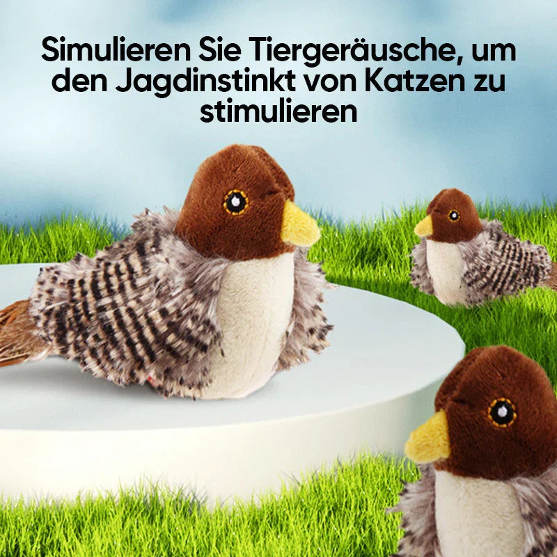 Vogelspielzeug Katzen Hunde Plüsch Spielzeug mit Geräuschgenerator 6