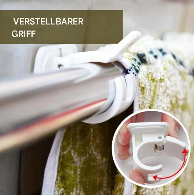 Vorhanghalter Ohne Bohren | Selbstklebend & Verstellbar | Starker Halt | StickRod