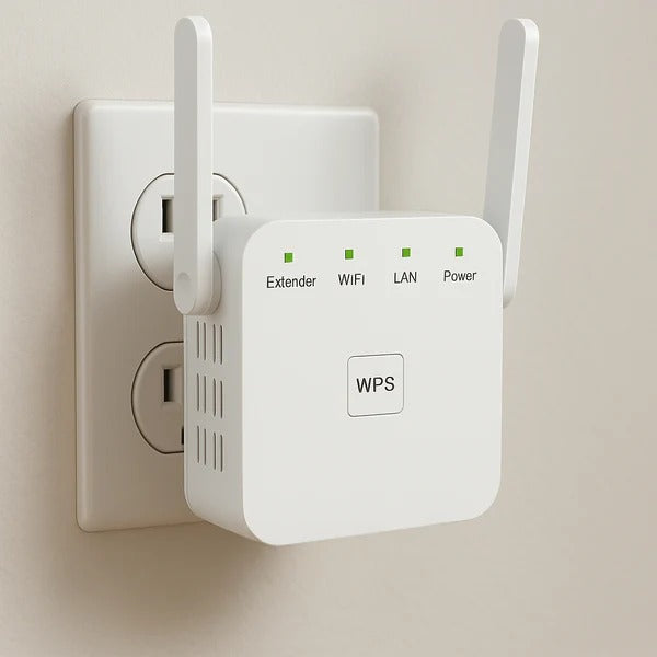 WLAN-Verstärker Dual-Band 2,4GHz 5GHz Steckdose kompakt mit WPS-Taste