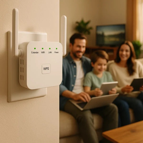 WLAN-Verstärker Dual-Band 2,4GHz 5GHz Steckdose kompakt mit WPS-Taste 2