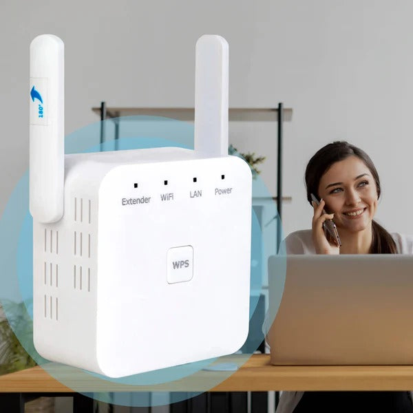 WLAN-Verstärker Dual-Band 2,4GHz 5GHz Steckdose kompakt mit WPS-Taste 1