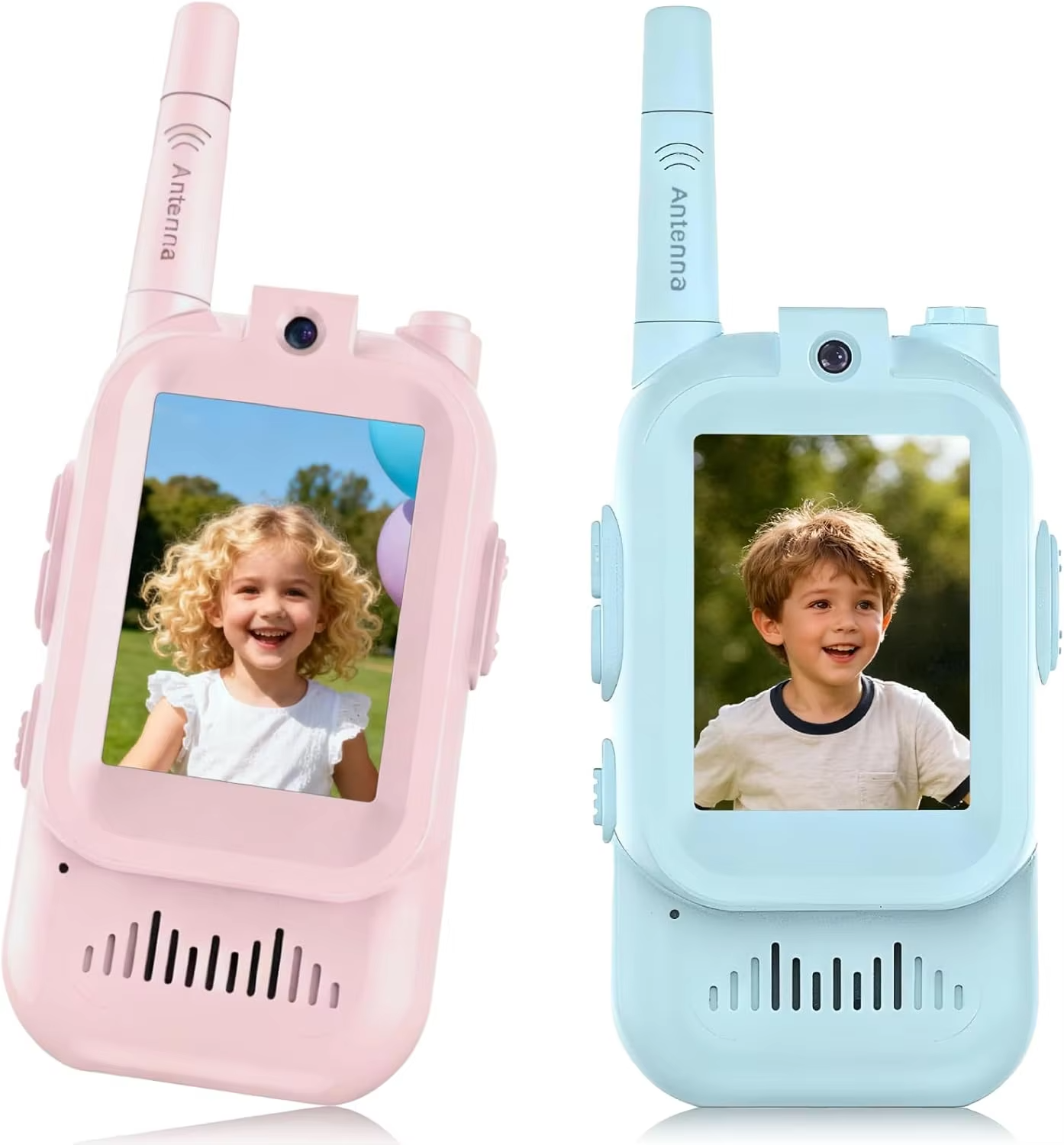 Walkie-Talkie | Live Bild und Sprachkontakt | Wiederaufladbar mit USB C | KidzView