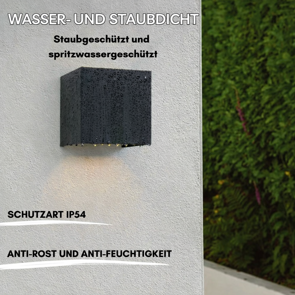 Wandleuchte | Kabelloses Licht mit Bewegungsmelder | Einstellbarer Lichtwinkel modern | LuminaCube