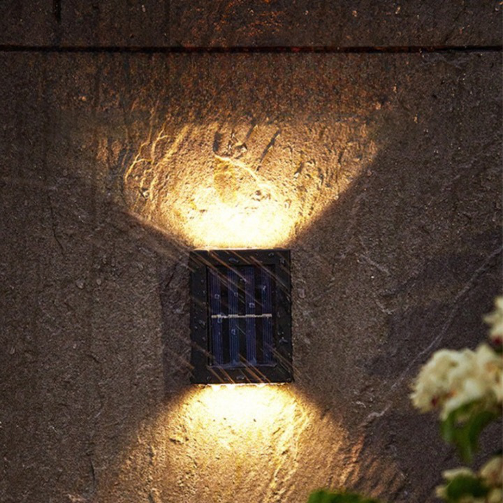 Wandleuchte | Solar LED Außenwandleuchte | Automatischer Dämmerungssensor | LumaGarden