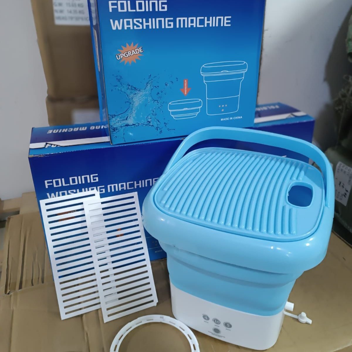 Wäsche waschen | Faltbarer Mini-Waschmaschine | 3 Modi | FoldWash