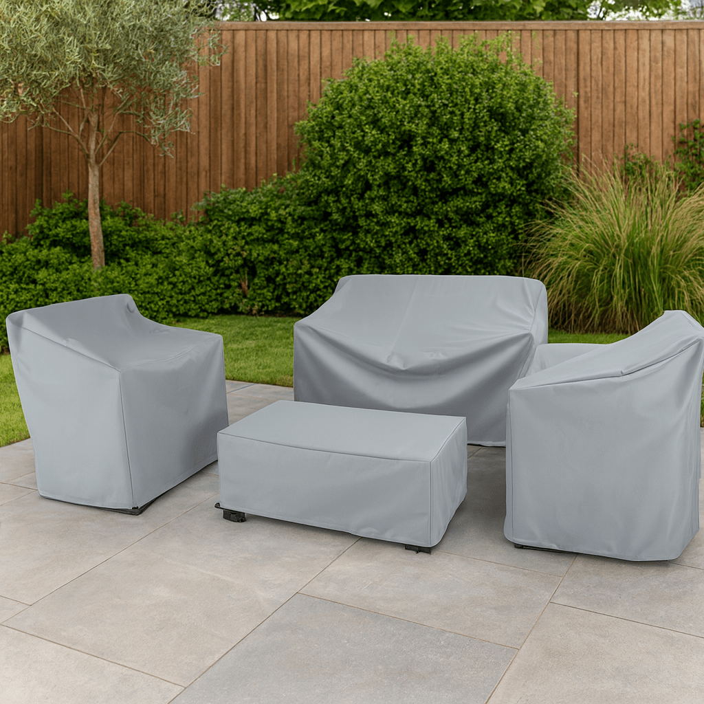 Wasserabweisende Schutzhülle für Gartenmöbel Polyester | UV-beständig | CoverGuard