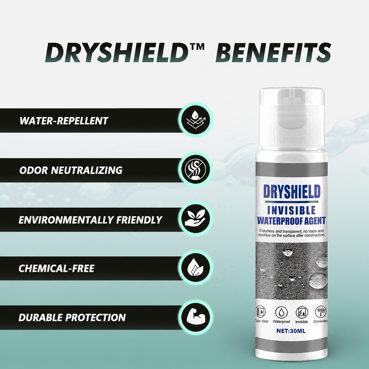 Wasserfestes Versiegelungsspray | Risse & Lecks abdichten | Geruchlos | DryShield