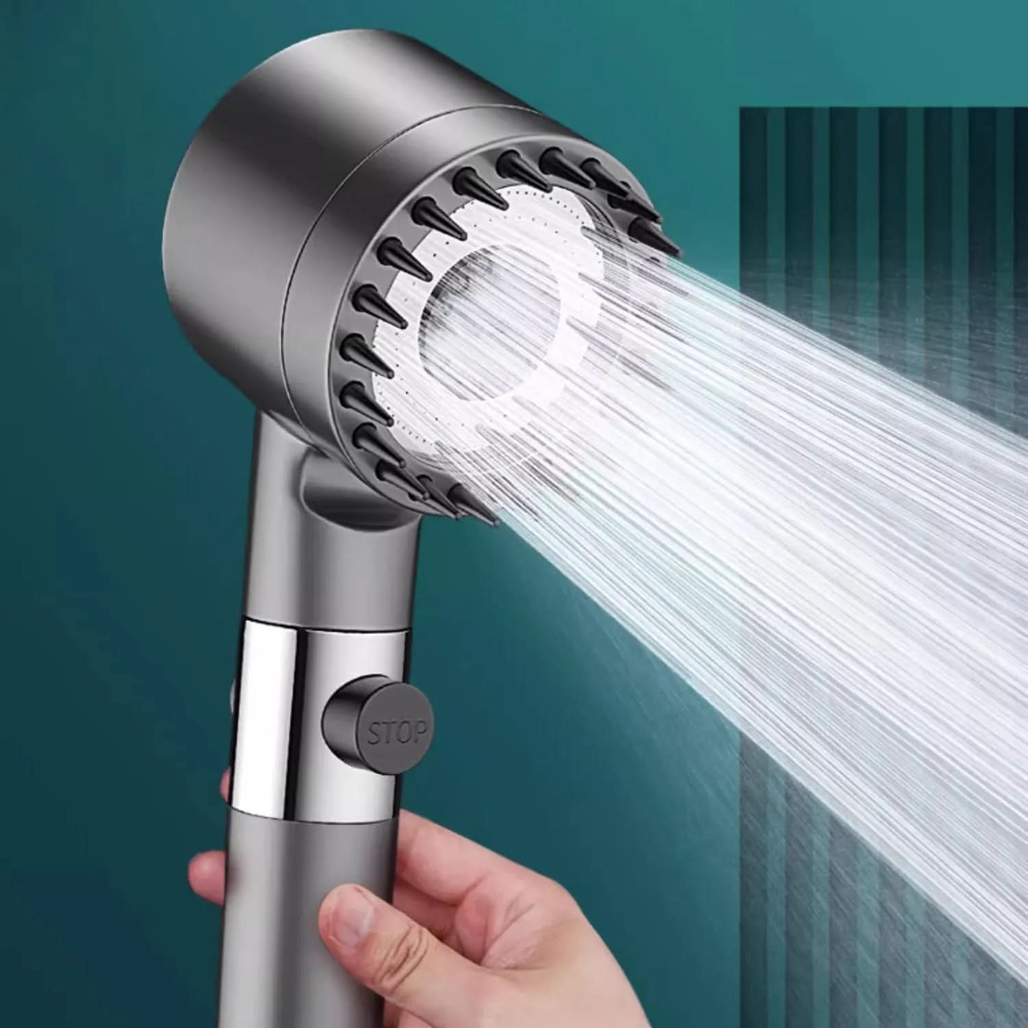 Wasserfilter für Duschwasser | Hochdruck-Duschkopf | Massageduschdüse | PowerStream