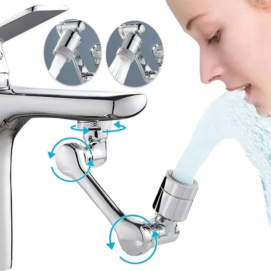 Wasserhahn Extender | 1080° Drehbar | 2 Wasser-Modi | FlexFlow