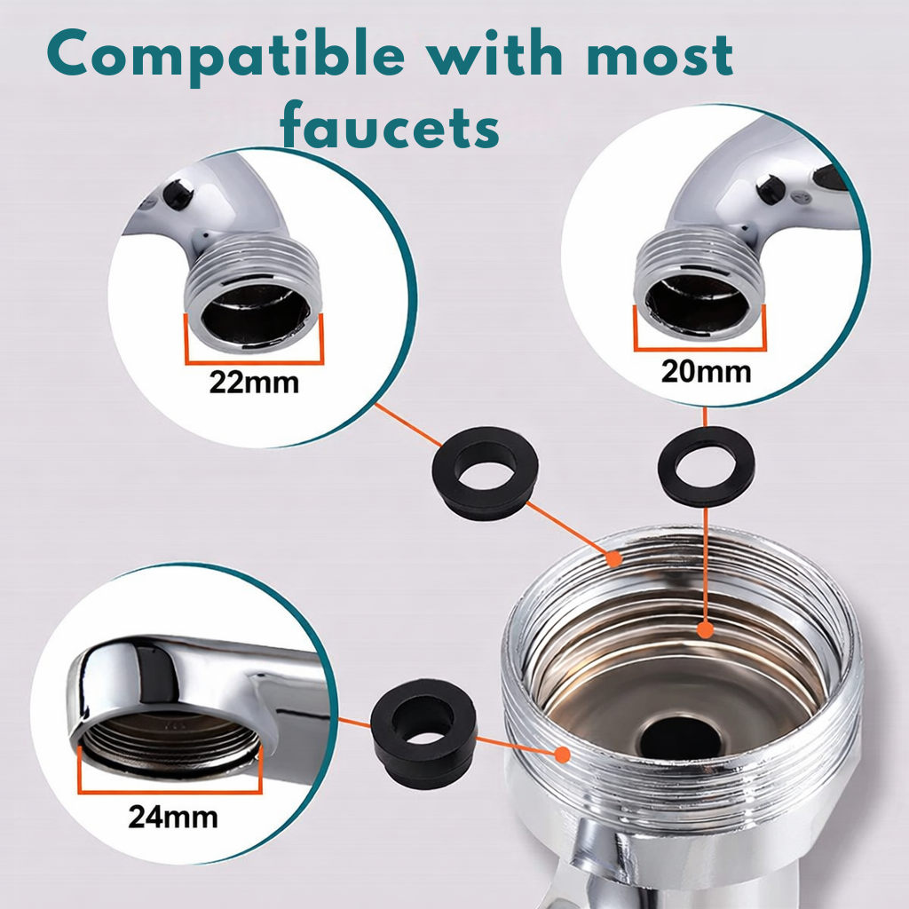 Wasserhahn Extender | 1080° Drehbar | 2 Wasser-Modi | FlexFlow